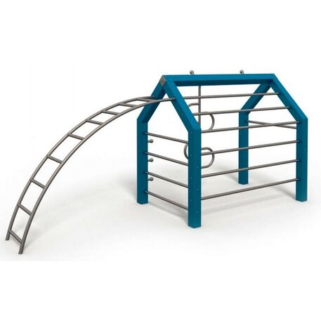 Moduliniai vaikų žaidimų aikštelių kompleksai 3–12 metų vaikams – kolekcija 'Frame / Ninja' MBG-Climbing house 02608