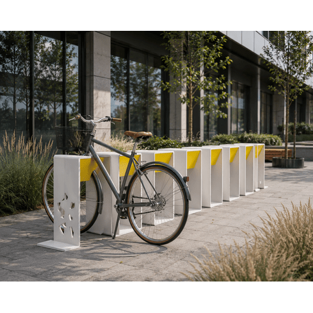 Metal bicycle rack 'Komete'