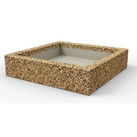 Betoninis lauko vazonas, gėlinė 130x130xH/30cm