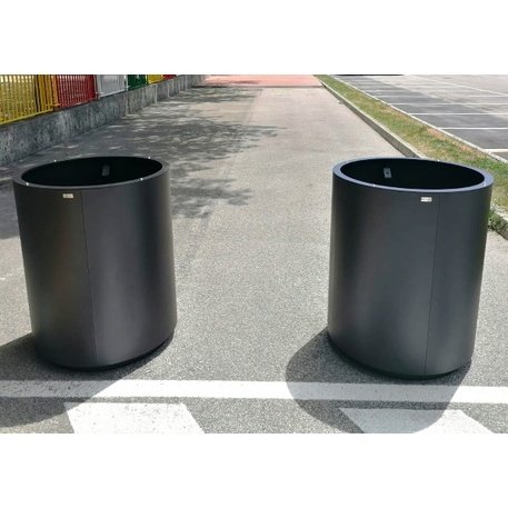 Apvalus metalinis lauko vazonas (gėlinė) 'Piramide / Ø70xH/50/70/100cm'