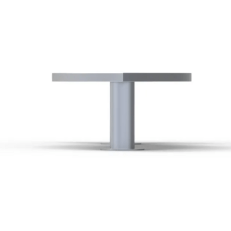 Metalinis suolas (suoliukas) be atlošo, pagamintas iš Iroko medienos 'Premium Collection / STF/20-02-09/MDL'