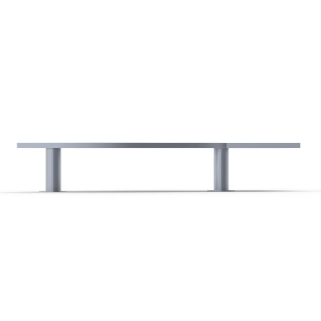 Metalinis suolas (suoliukas) be atlošo, pagamintas iš Iroko medienos 'Premium Collection / STF/20-02-09/MDL'