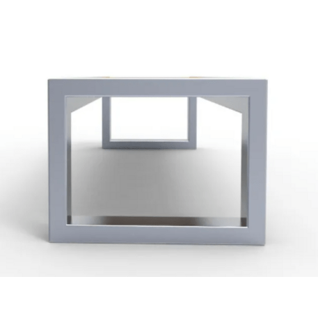 Metalinis suolas (suoliukas) be atlošo, pagamintas iš Iroko medienos 'Premium Collection / STF/19-02-48/MDL'