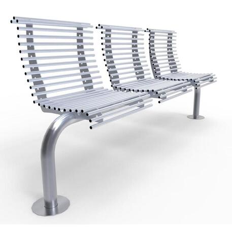 Panchina in metallo con schienale 'Premium Collection / STF/13-02-02_01/MDL'