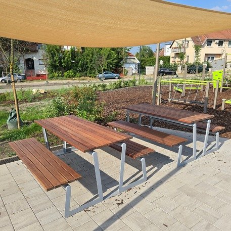 Metallbank + Picknicktisch 'Millo / 002204'