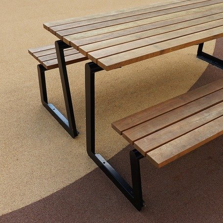 Metallbank + Picknicktisch 'Millo / 002204'