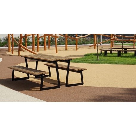 Metallbank + Picknicktisch 'Millo / 002204'