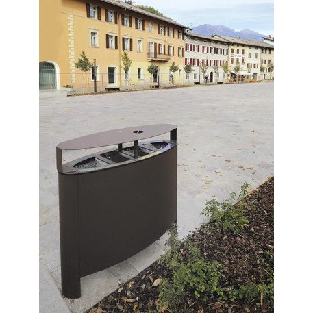 Lauko metalinė šiukšliadėžė rūšiavimui 'Genesi 135L'