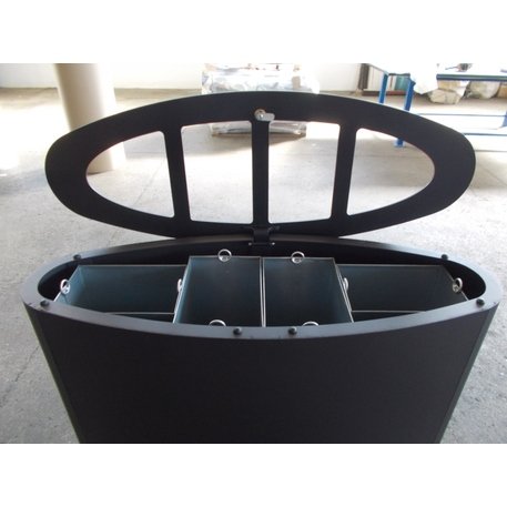 Lauko metalinė šiukšliadėžė rūšiavimui 'Genesi 135L'