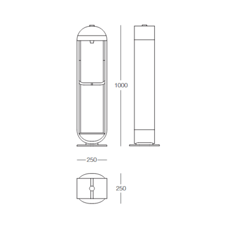 Metalinė geriamojo vandens kolonėlė buteliams pripildyti 'Design Award 2024 / HYDRA Refill Bottler'