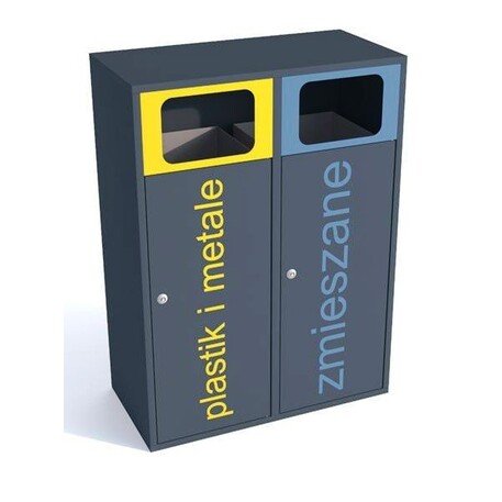 Металлический контейнер для сортировки 'Etna II 2x80L'