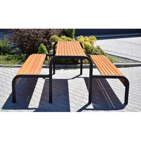 Metal bench + table 'Picnic_29'