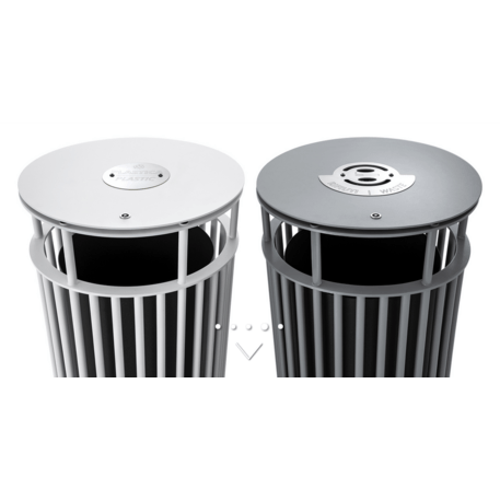 Metal litter bin 'ZEROQUINDICI.015/MDL_65L'