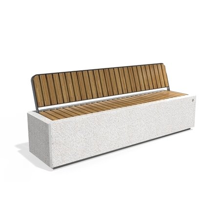 Concrete outdoor bench '200x54x81cm / BS-268-B'