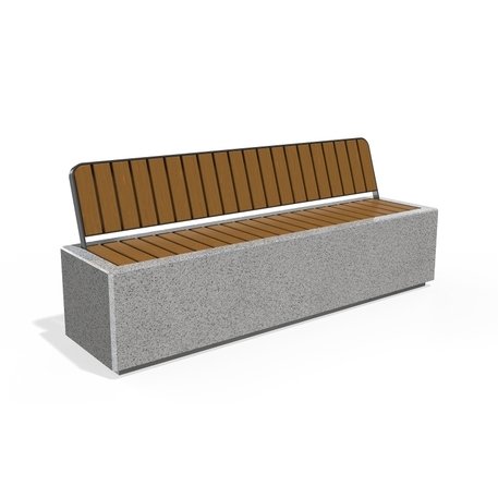 Concrete outdoor bench '200x54x81cm / BS-268-B'