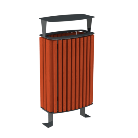 Metal litter bin 'STF/3332/MDL_45L'