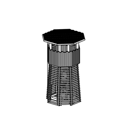 Элемент детской площадки '7.789000 _Octagonal Tower'