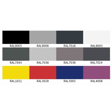 Metal bench without backrest made of Iroko wood 'Urbano 1209/MDL'