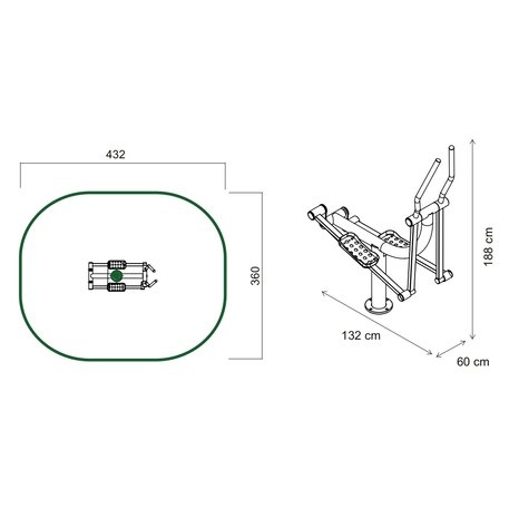 Outdoor fitness and gym equipment 'MBG_21/OFC-3'