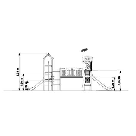 Element placu zabaw dla dzieci 'MBG-338/P1119'