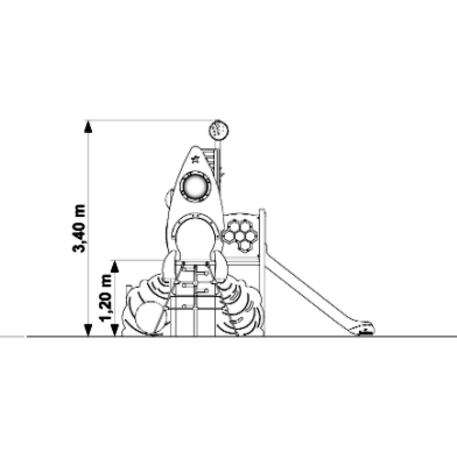 Bērnu rotaļu laukuma elements 'MBG-368/P1504'