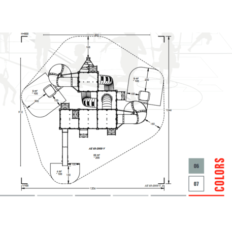 Vaikų žaidimo aikštelės kompleksas 'MBG-1013/AE 60-2005-Y07'