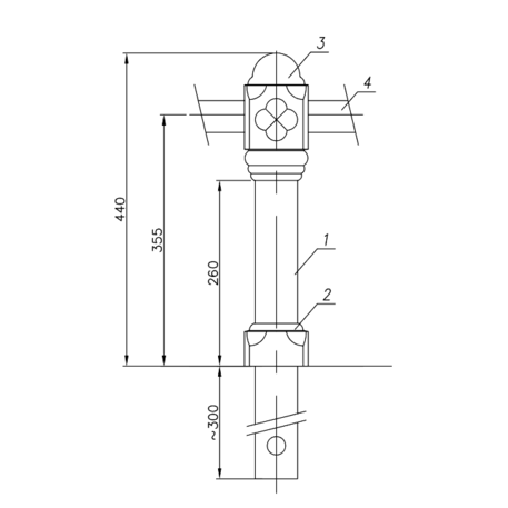 Metallabsperrpfosten für Städte 'MBG-S9/24'