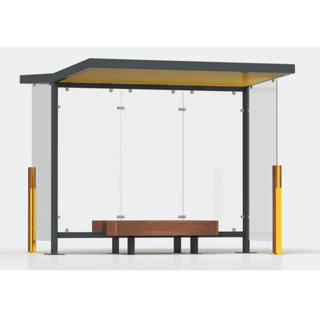 Dvipusė autobusų stotelės stoginė, paviljonas 'Premium / Noi / 606-PE-D-COMP1'