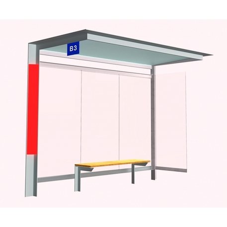 Autobusų stotelės laukimo paviljonas 'Polis / 300cm'