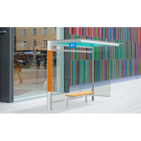Autobusų stotelės laukimo paviljonas 'Polis / 300cm'