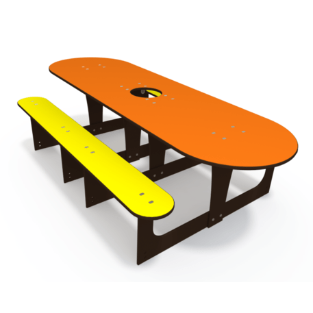 Žaidimų stalas su suolais vaikų aikštelėms 'MO_TA-7003-12'