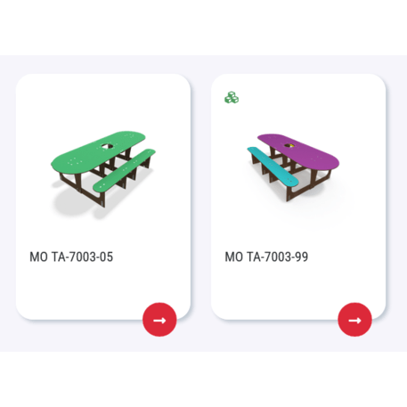 Žaidimų stalas su suolais vaikų aikštelėms 'MO_TA-7003-12'