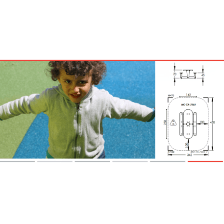 Žaidimų stalas su suolais vaikų aikštelėms 'MO_TA-7003-12'