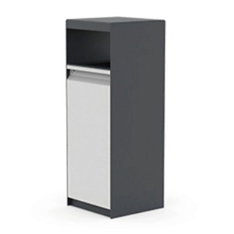 Metalinė šiukšliadėžė su stogeliu 'FARGE / 003245_60L'