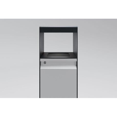 Metalinė šiukšliadėžė su stogeliu 'FARGE / 003245_60L'