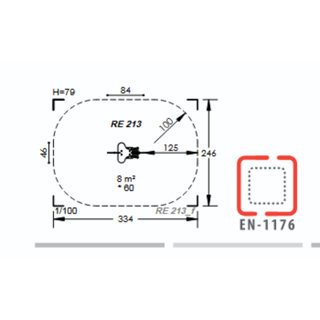 Spyruokliukas vaikų žaidimų aikštelėms 'Lėktuvėlis MBG-1004/RE 213-02'