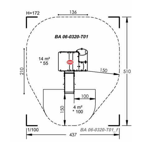 Vaikų žaidimų aikštelių įranga Baby linija – mažiesiems 'MBG-2012_BA 06-0320-T01'