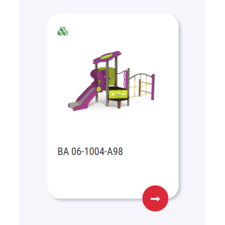 Vaikų žaidimų aikštelių įranga Baby linija – mažiesiems 'MBG-2026_BA 06-1004-A15'