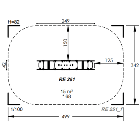 Spyruokliukas vaikų žaidimų aikštelėms 'MBG-1040_RE 251-22'
