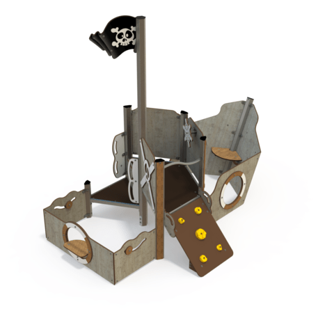 Vaikų žaidimo aikštelės kompleksas, kolekcija 'Piratų laivas / MBG-1177_CI 06-1003-T01'