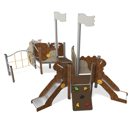  Vaikų žaidimo aikštelės kompleksas, kolekcija 'Piratų laivas / MBG-1183_CI 06-2002-T01'