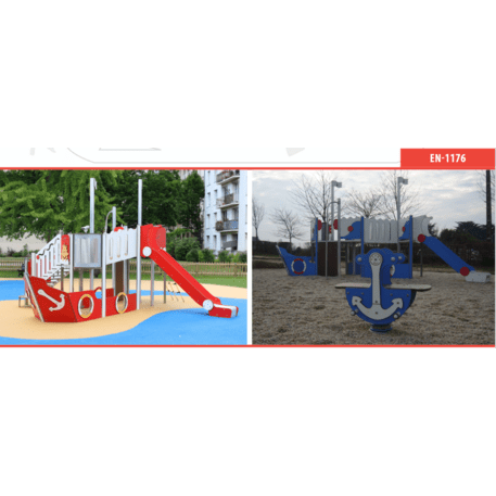  Vaikų žaidimo aikštelės kompleksas, kolekcija 'Piratų laivas / MBG-1183_CI 06-2002-T01'