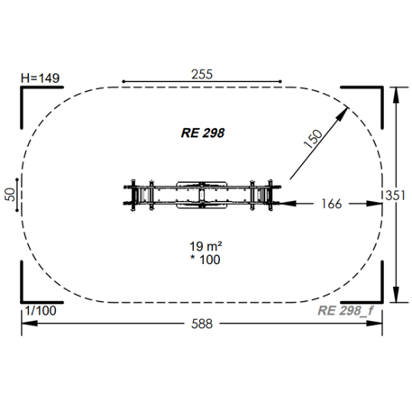 Spyruokliukas vaikų žaidimų aikštelėms 'MBG-1089_RE 298-25'