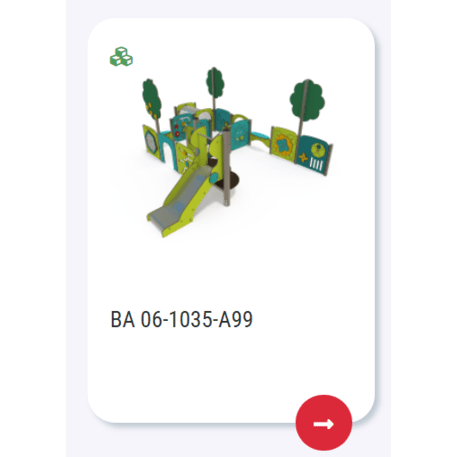 Vaikų žaidimų aikštelių įranga Baby linija – mažiesiems 'MBG-2075_BA 06-1035-A05'