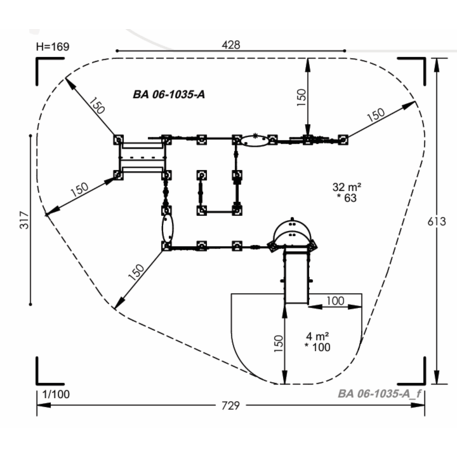 Vaikų žaidimų aikštelių įranga Baby linija – mažiesiems 'MBG-2075_BA 06-1035-A05'