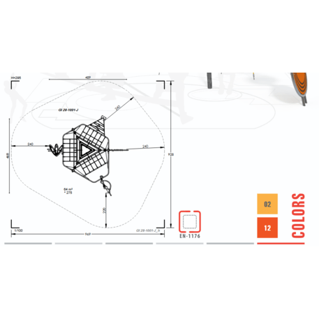  Vaikų žaidimo aikštelės kompleksas, kolekcija 'Giga / MBG-1287_GI 28-1001-J12'