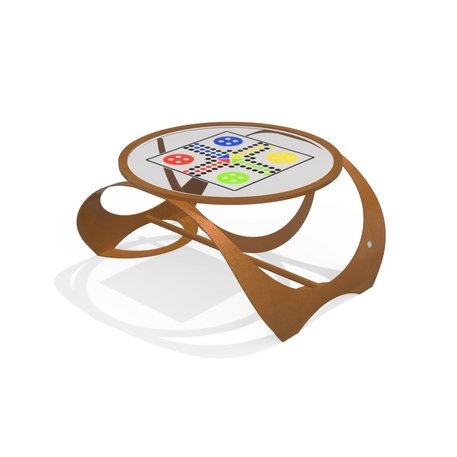 Metalinis šachmatų stalas 'Premium / 128x108,8xH/62,6cm / BS-385'