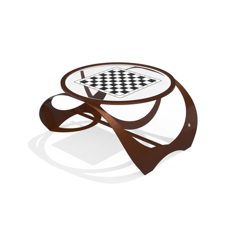 Metalinis šachmatų stalas 'Premium / 128x108,8xH/62,6cm / BS-385'