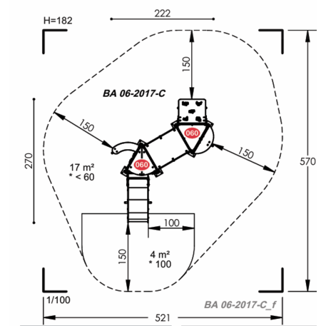 Vaikų žaidimų aikštelių įranga Baby linija – mažiesiems 'MBG-2106_BA 06-2017-C03'