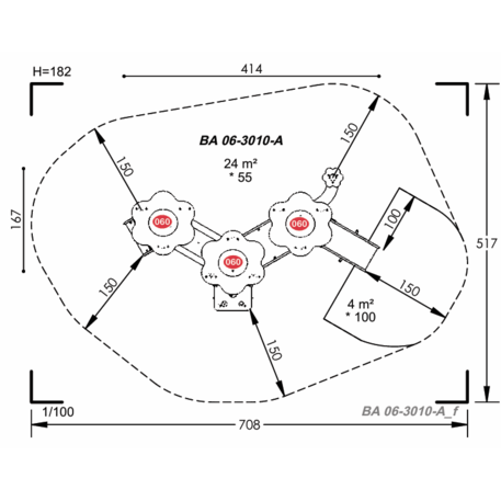 Vaikų žaidimų aikštelių įranga Baby linija – mažiesiems 'MBG-2133_BA 06-3010-A19'